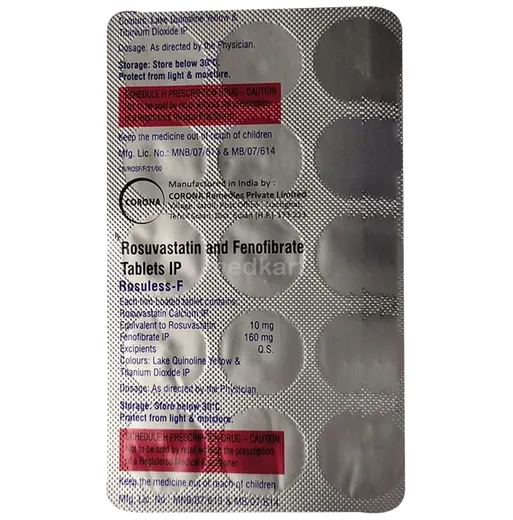 rosuless f tablet 15's